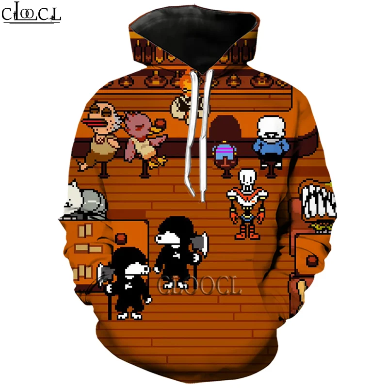 HX Fashion Men Women Newest Game Undertale 3D Print Casual Harajuku Autumn Tracksuit Style Hot Sale Hoody Tops Drop Shipping