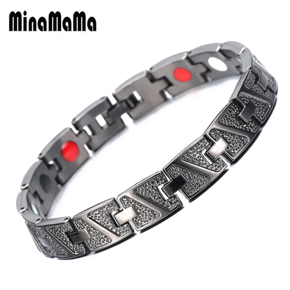 New Fashion Copper Germanium Magnetic Bracelet Men Women Bio Energy Bracelet Magnet Healthy Jewelry