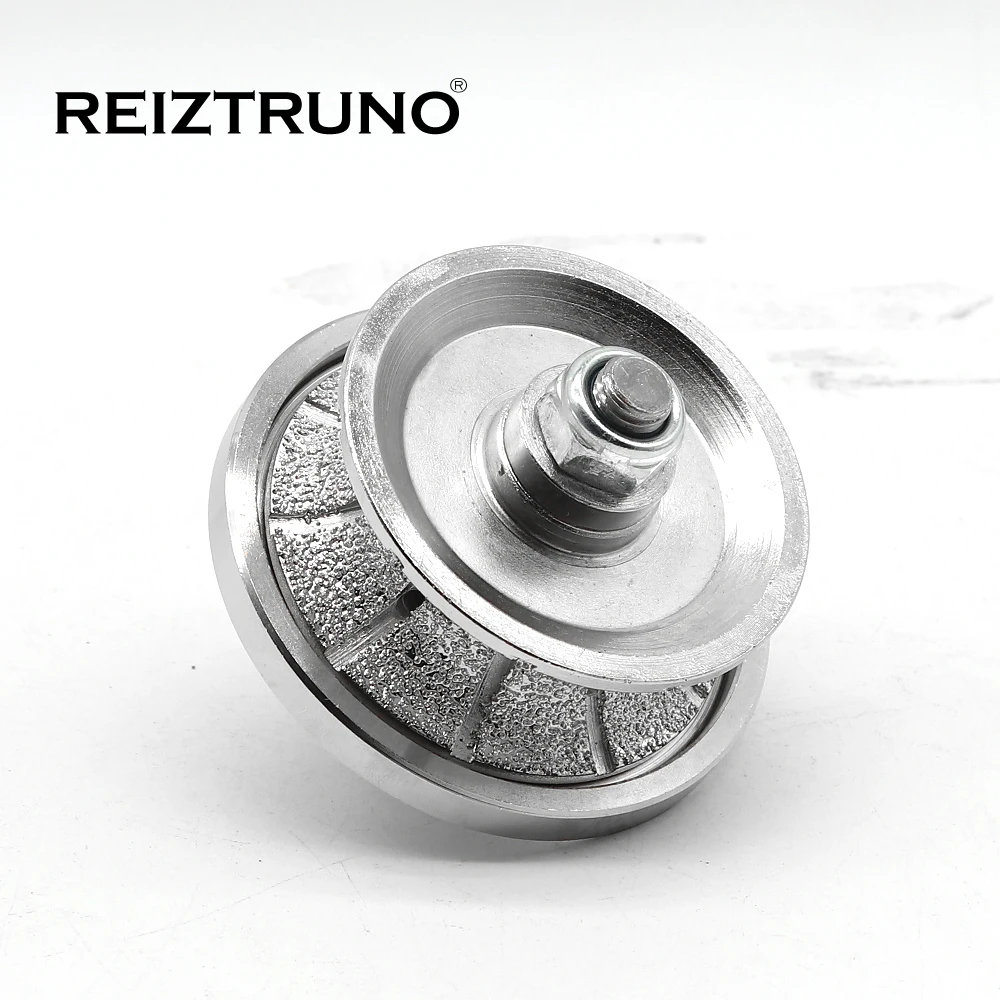 Reiztruno V20 vuoto brasato Completa Bullnose diamante a mano profilers/mano punte del router Per Il routing di granito e marmo, d65mm, 1pc