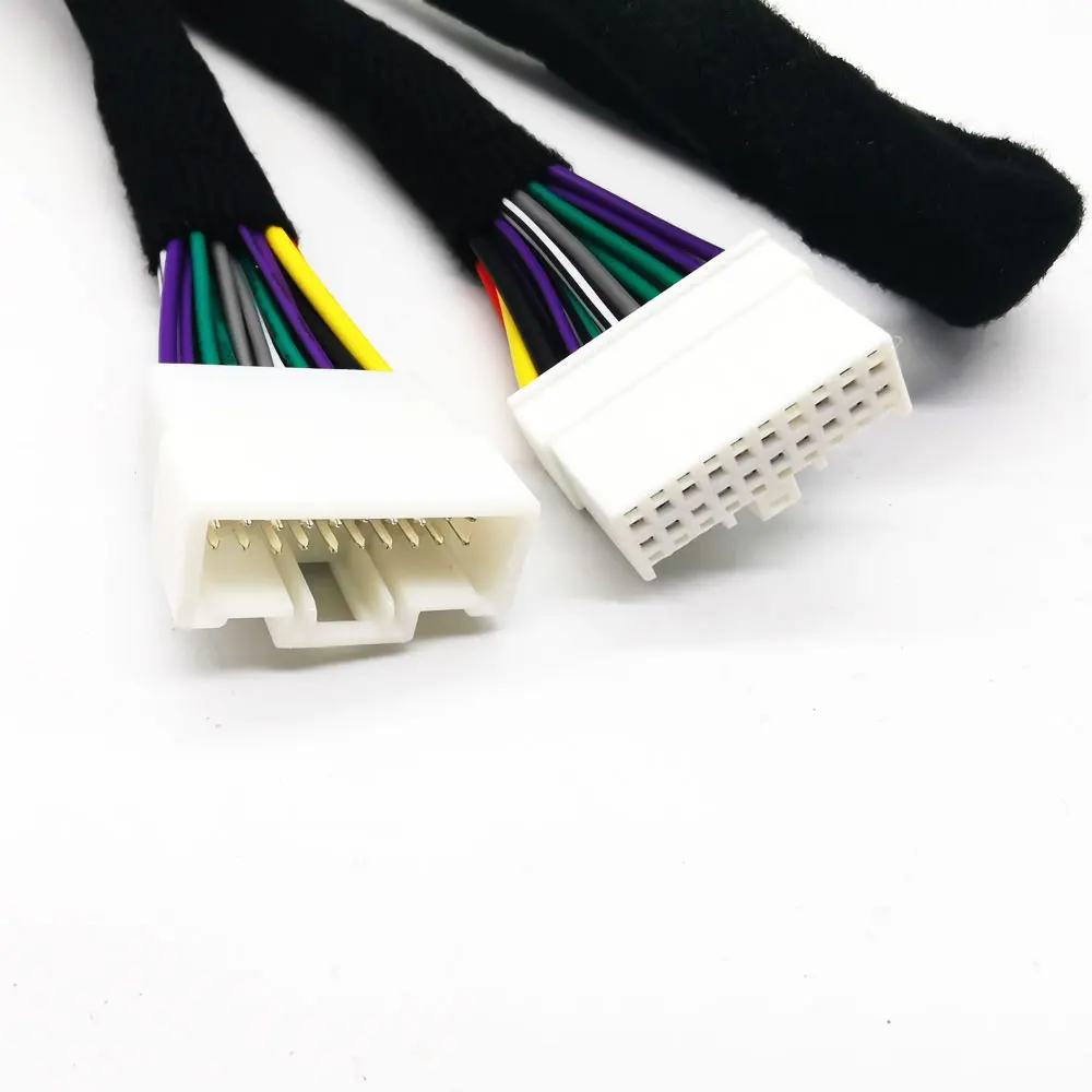 PUZU car DSP amplifier extension cable pure copper material plug&play 1m/2m/4m available