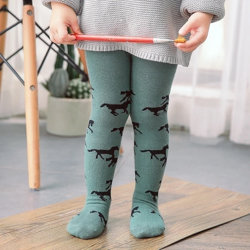 EACHIN Baby Tights Leggings for Girls Boys Animal Graphic Pattern Style Tight Trousers Warm Toddler Pantyhose 0-3 Years