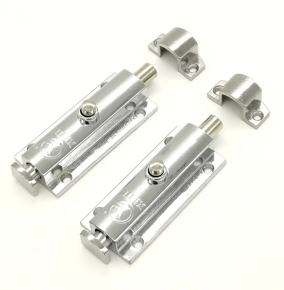 Xinte MS406 automatic spring bolt zinc alloy door lock button type wardrobe door bolt switch cabinet open bolt