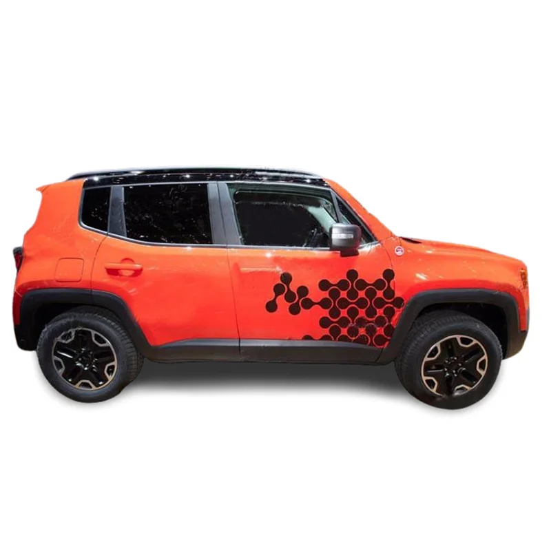 

Modified Matt Black Body Front Fender Sticker Decal Graphics Vinyl Wrap for Jeep Renegade 2014 2015 2016 2017 2018 2019