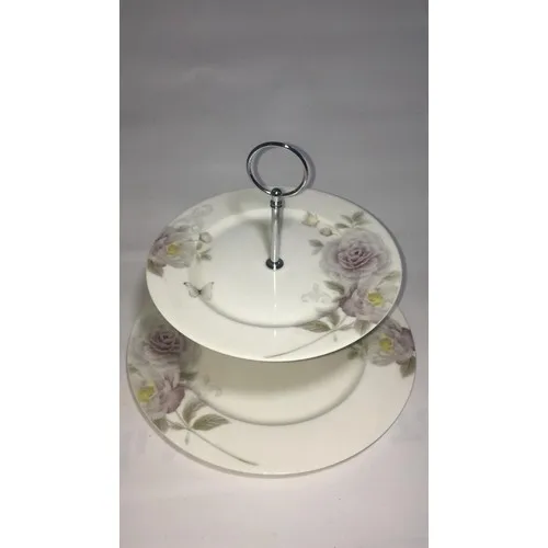 Aryıldız AR70025 Porcelain Two-Story Presentation Dish