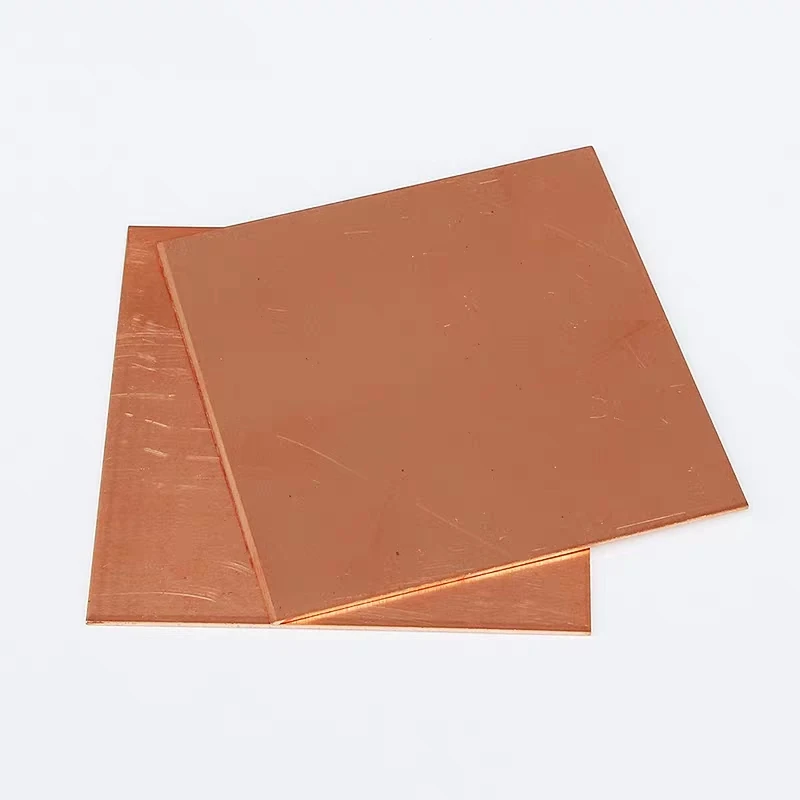 Copper Plate Sheet 0.8mm to 5mm C11000 ISO Plates High Pure  Cu Tablets Strip Shim Thermal Pad DIY Customized CNC service