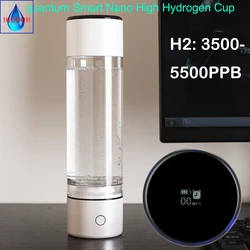 Quantum Smart MRETOH-taza de agua de hidrógeno de alta calidad, generador de resonancia Molecular, ionizador alcalino SPE ORP, botella pura H2