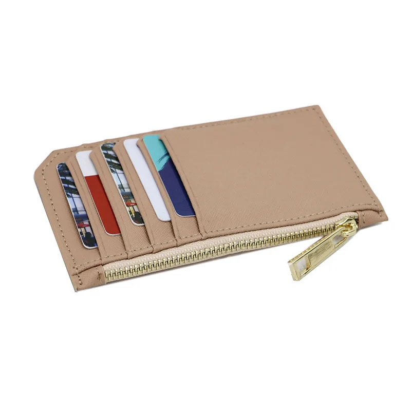 New Fashion Customed Initial Letters Multi Pockets Leather Card Holder Slim Card Wallet ID Card Holder Card Wallet