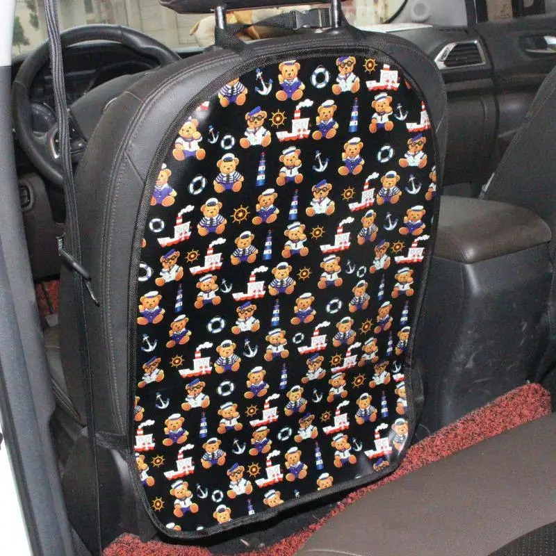 Car Seat Back Protector Penguin Cover for Children Kids Baby Anti Mud Dirt Auto Seat Cover Cushion Kick Mat Pad Car Accessories