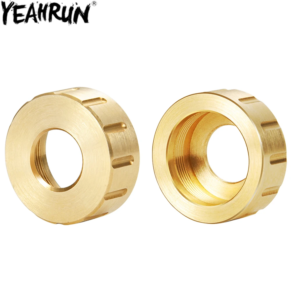 Yeahrun-adaptador de eixo traseiro para carro, 1:18, combinador de peso em bronze, para crawler, peças de atualização