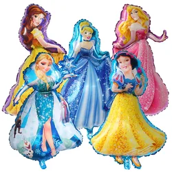 5Pcs Grote Disney Prinses Ballon 90*55Cm Sneeuwwitje Assepoester Elsa Air Globo Meisje Verjaardagsfeestje decoraties Kinderen Speelgoed Gift