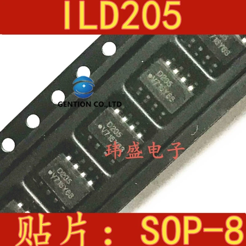 10 Uds ILD205T LLD205T D205 fotoeléctrico acoplador SOP8 ILD205 en stock 100% nuevo y original