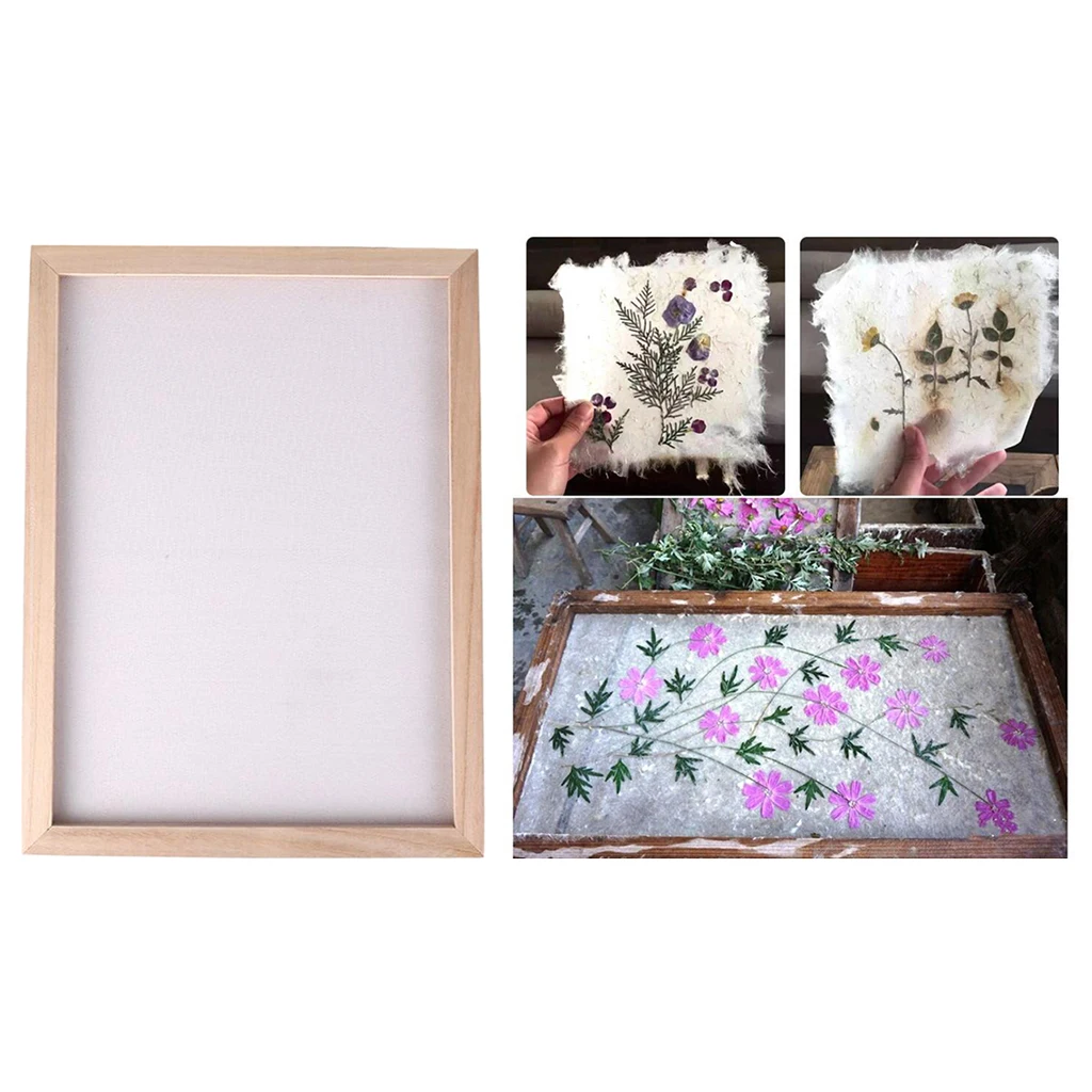 Ancient Paper Making Kit Mould Screen Frame, DIY Craft Gift, Handcraft , Recycling, Paper Art, for Kids Adults Beginners