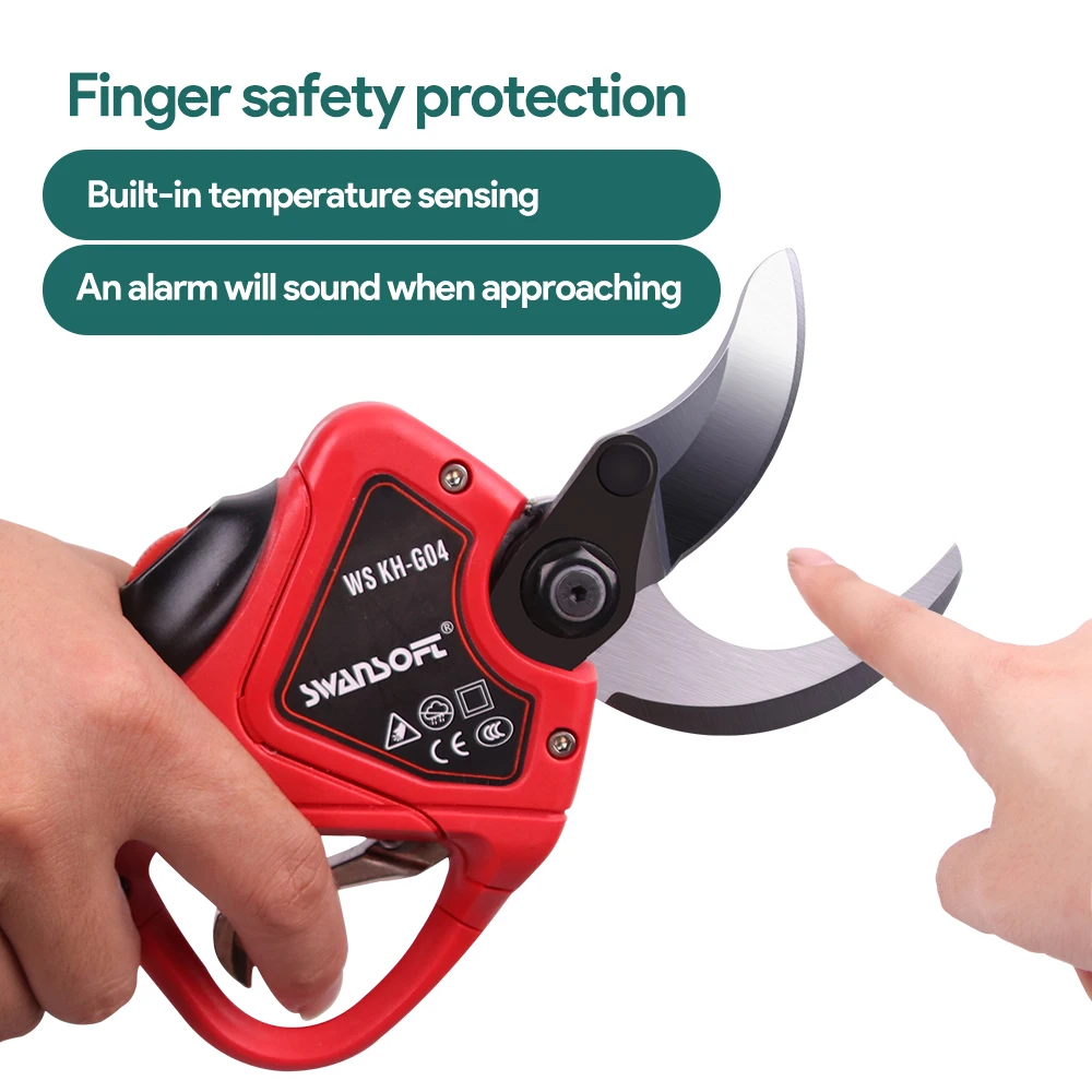 

SWANSOFT battery pruner Cut-proof finger scissors 43.2V electric pruning shears fruit tree Output voltage