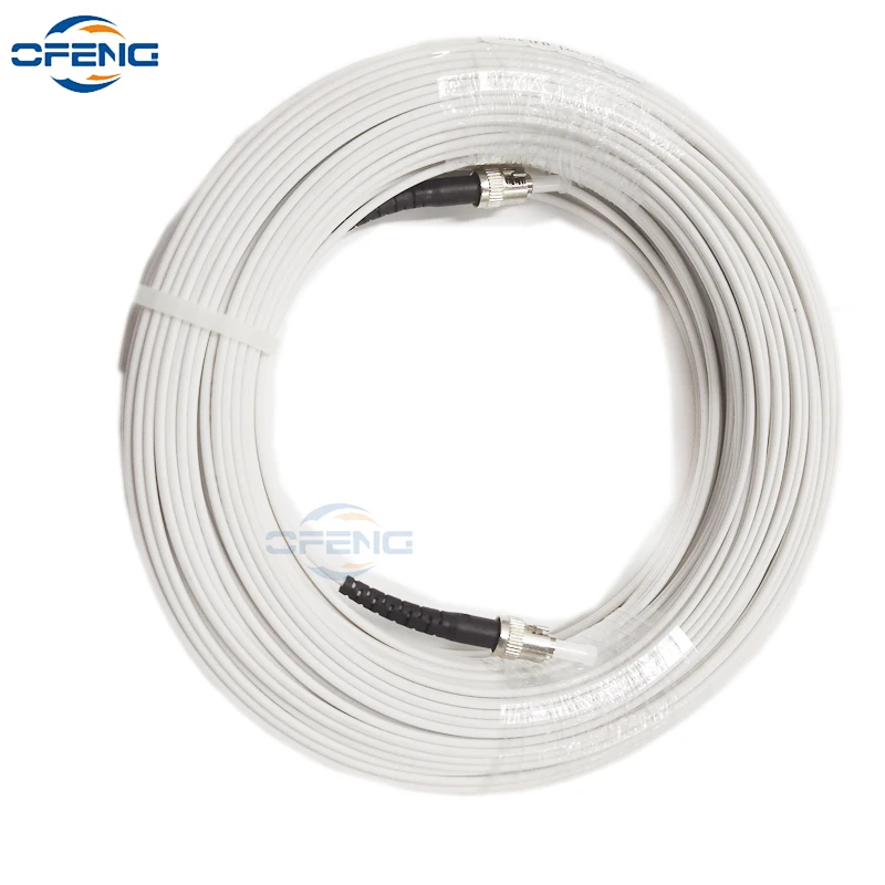 Single Mode Fiber Optic Drop Cable, 2 Steel, 1Core, Single Mode, Simplex G675A1, SC, LC, FC, ST Connectors, Indoor, Outdoor DIY