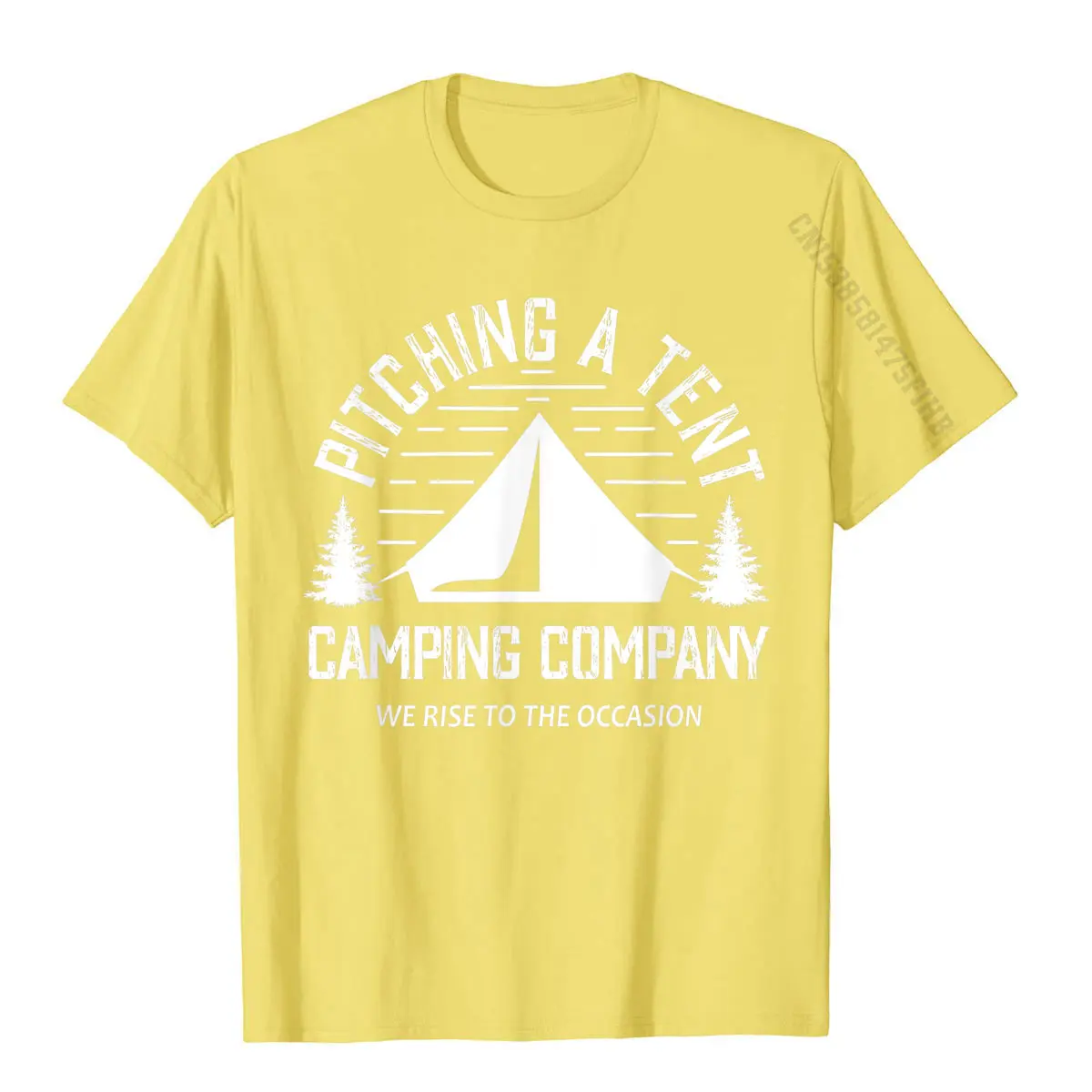 Funny Adult Camping Shirts Men Women Pitching A Tent T-Shirt Tshirts For Men Printed On Tops Shirt Retro Design Cotton