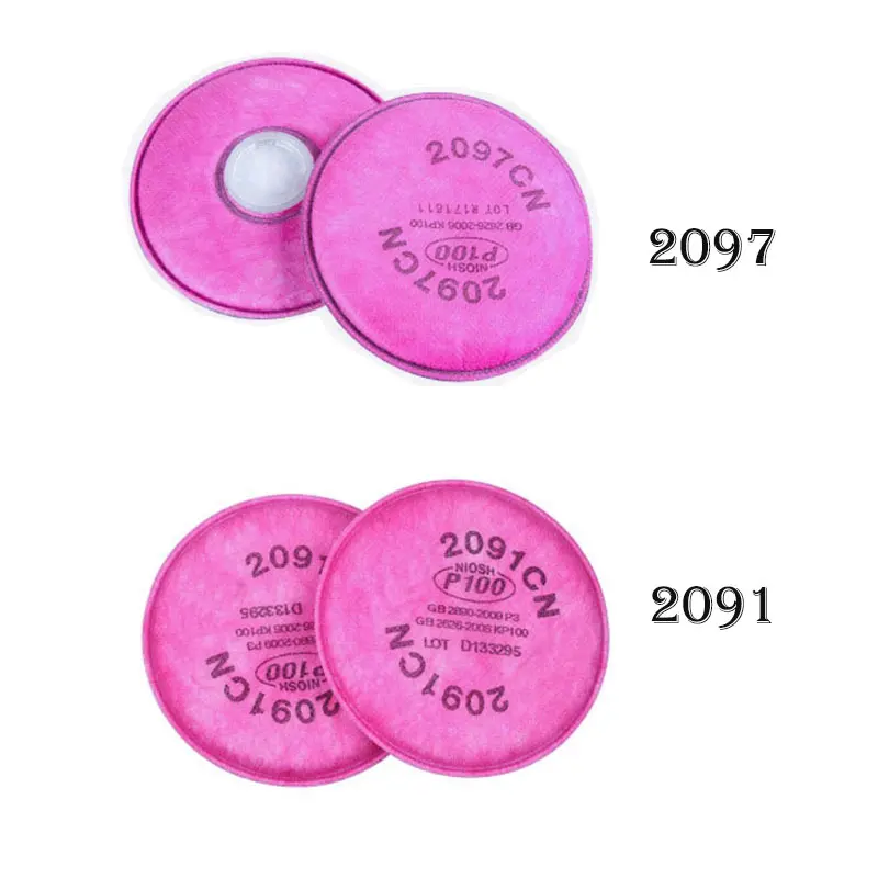 1Pair/2PCS 2091/2097 Industry P100 Particulate Filter Cotton For 6200/6800/7502 Painting Spray Industry Gas Mask Respirator