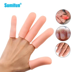 2Pcs Extended Thickened Finger Protector Silicone Tube Thumb Covers Toe Protection For Foot Corn Blister Cracked Care Tools