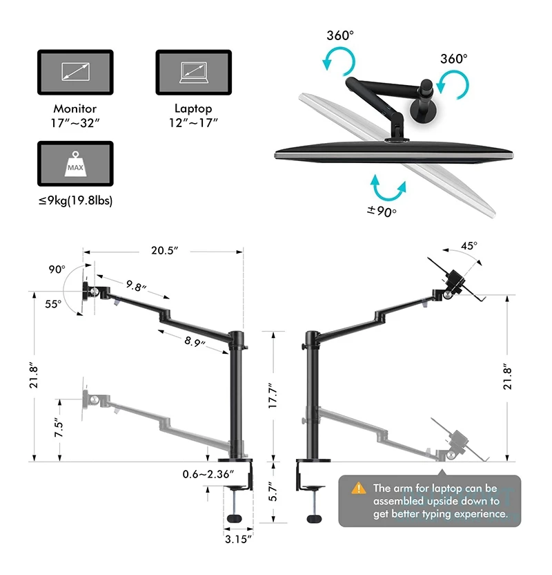 Juego de soporte en vivo para escritorio, 6 en 1, anillo de luz LED de 10 