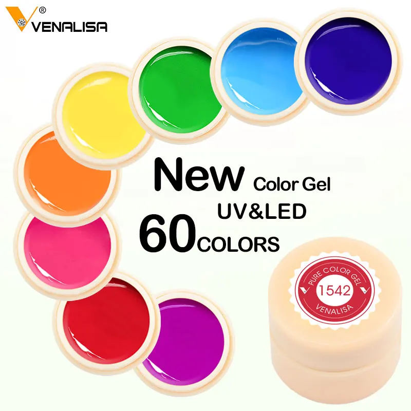 Venalisa Gel de peinture 5ml CANNI Nude rouge chaud Nail Art de haute qualité Salon manucure couleur UV LED ligne dessin peinture UV Gel