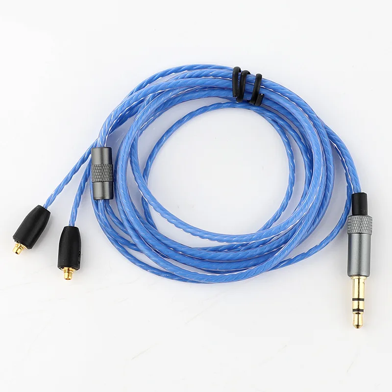 MMCX Earphone Cable for Shure Se215 Se425 Se535 Se846 Ue900 Earphone Upgrade Cable Black / Blue / Red