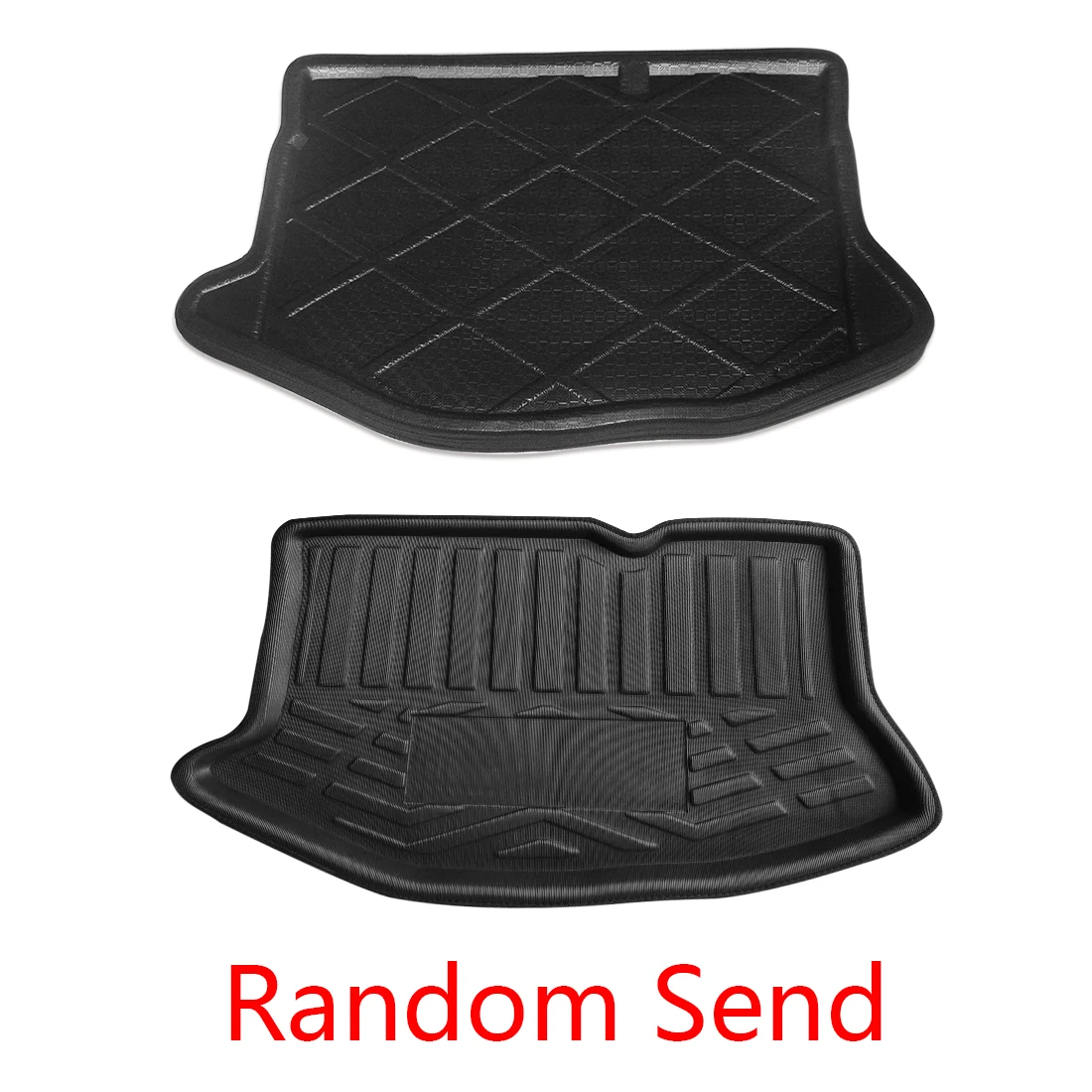 UXCELL Rear Car Trunk Tray Boot Liner Cargo Floor Mat Cover for Ford Fiesta Focus Hatchback 2005-2018 for Ford Focus Sedan 12-17
