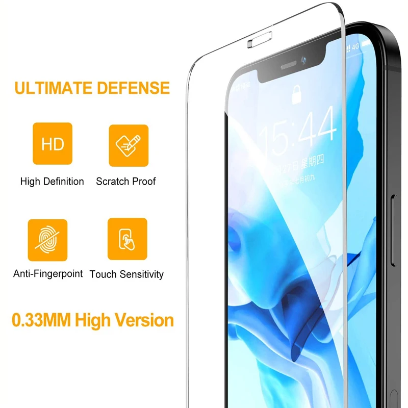 واقي شاشة حماية كامل HD لهاتف آيفون 7 8 6 6S 5 5s SE 2016 2020 زجاج مقسى لهاتف آيفون 6 6S 7 8 Plus