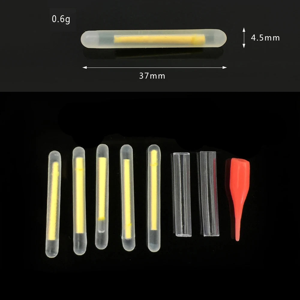 500 Stück 4,5x37mm Leuchtstäbe für Angeln, Nachtleuchtende Angelruten, Chemische Fluoreszierende Leuchtstäbe, Nützlich für Angeln und Pesca – Detail 2