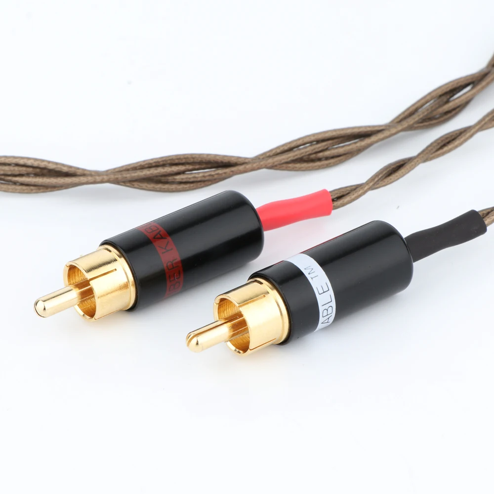 Nordost ODIN 99.998% 50 mikro posrebrzanych 3.5mm Stereo do 2 RCA męski przewód AUX 3.5mm do podwójnego RCA kabel Audio eeprzedłużany