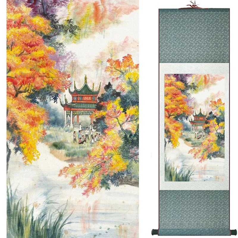 

landscape art painting Super quality traditional Chinese Art Painting Home Office Decoration 19121127