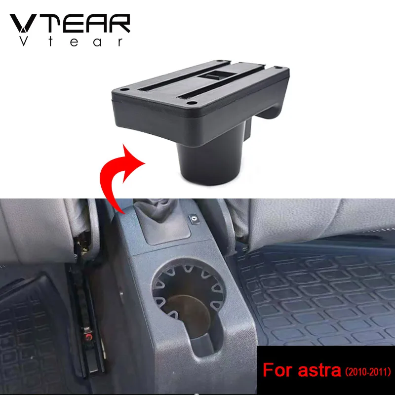 Vtear For Opel Astra J H Armrest Interior Center Console Storage Box Arm Rest Car-styling Decoration Accessories Parts Organizer