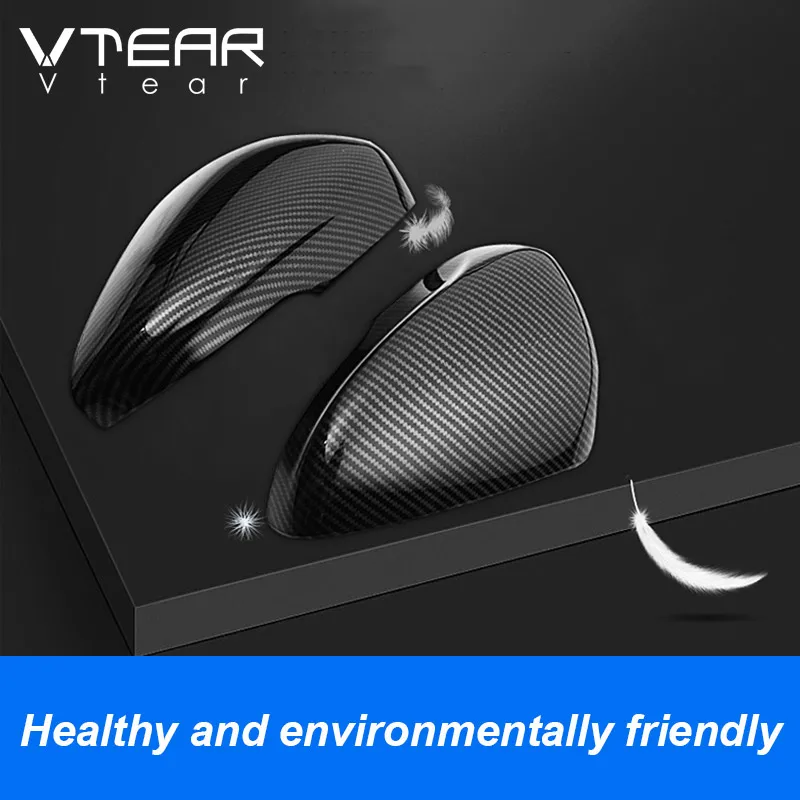 Vtear For Ford Focus MK4 st line rearview mirror shell cover rear view cap exterior decoration accessories part 2019 2020 2021