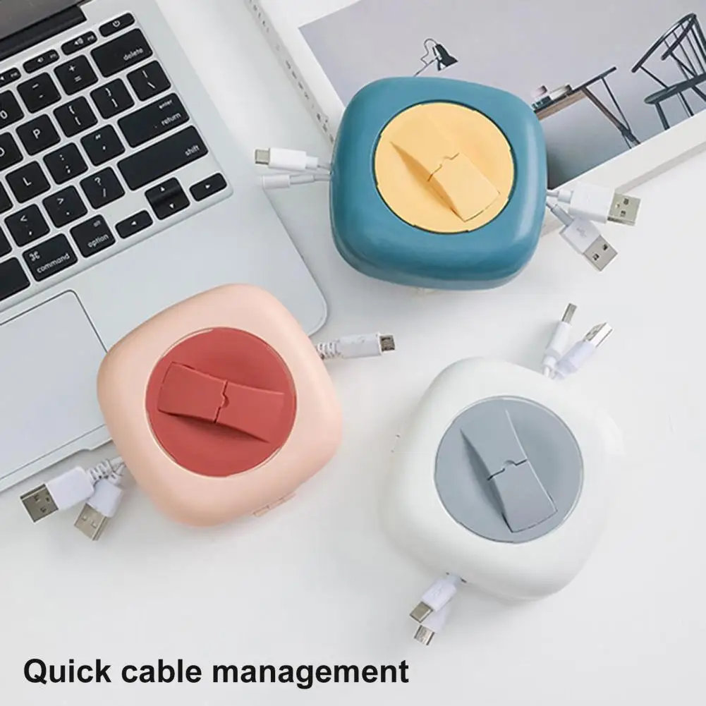 ケーブルワインダー実用的なデータライン充電ワイヤーワインダーポータブルラウンドエッジ充電ワイヤーワインダー