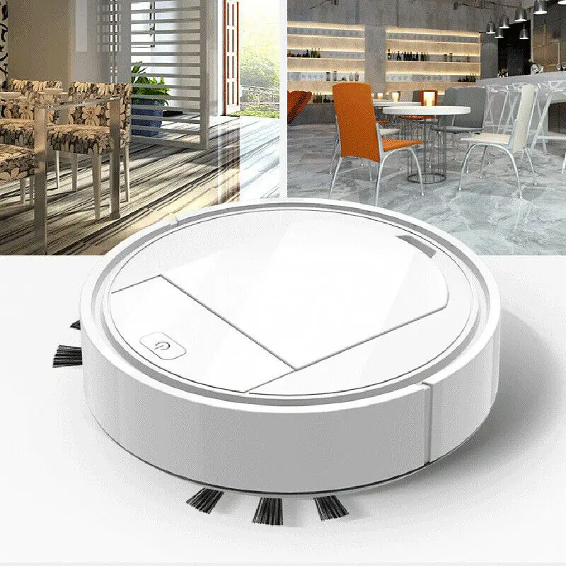 3 in1 Smart Sweeping Robot Vacuum Cleaner Floor Edge Dust Clean USB Charging Intelligent Auto Suction Sweeper