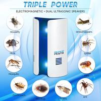 EU/US/UK Plug Ultrasonic Pest Repeller Electronic Mosquito Repellent Mice Bed Bugs Moths Mosquitoes Mosquito Repellent Killer