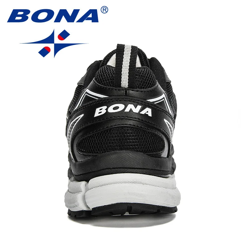 BONA-zapatillas deportivas de malla para hombre, calzado deportivo de cuero para correr, caminar y trotar, talla grande, nuevo diseño