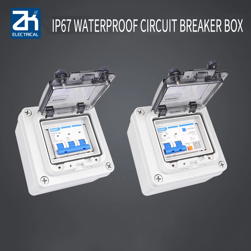Industrial outdoor rain-proof waterproof open-fitting distribution box air switch circuit breaker power box air-opening box