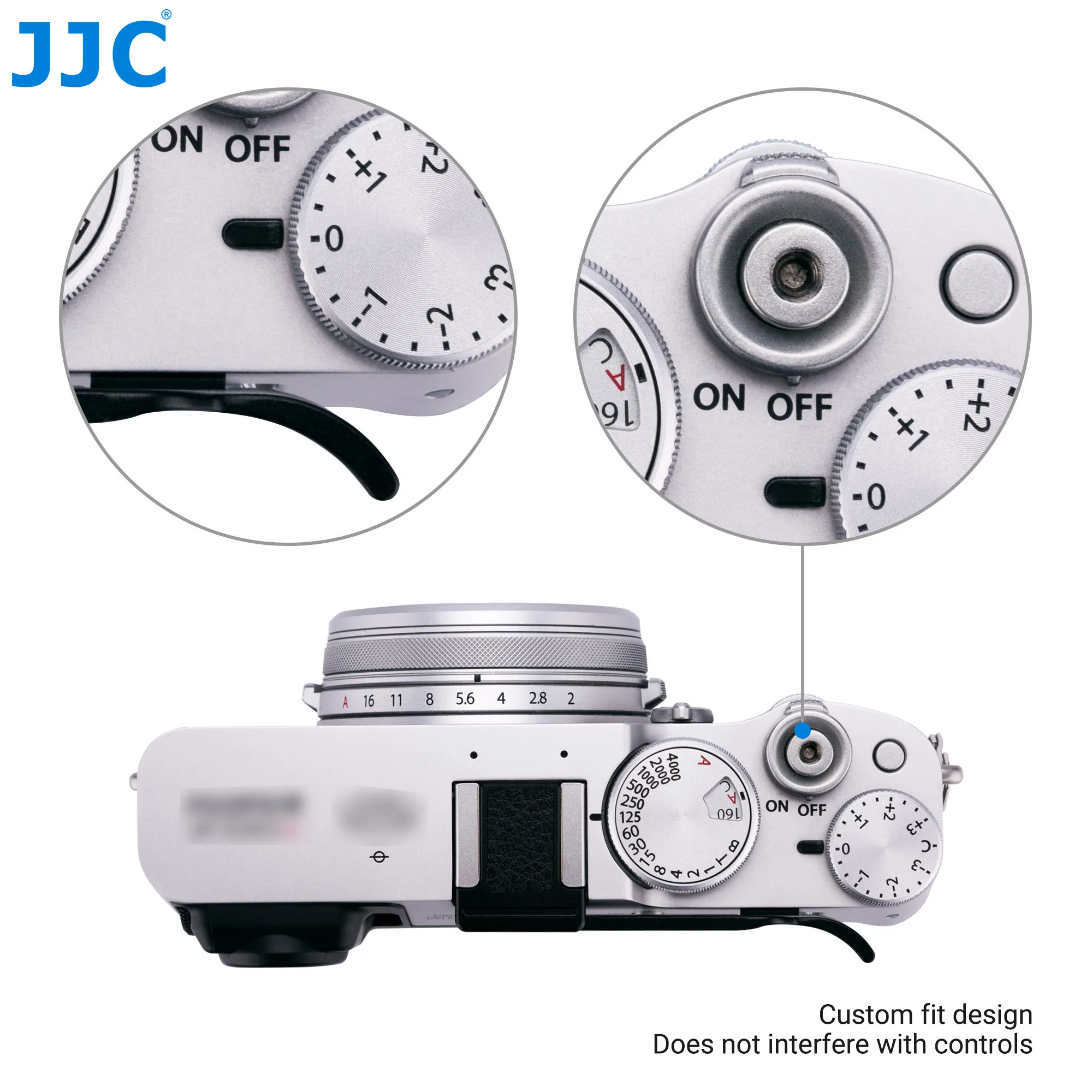 JJC الإبهام قبضة قبضة اليد حامل معدني حامي ملحقات الكاميرا ل فوجي فوجي فيلم X100VI X100V X100F X100T XE3 XE4 X E3 E4