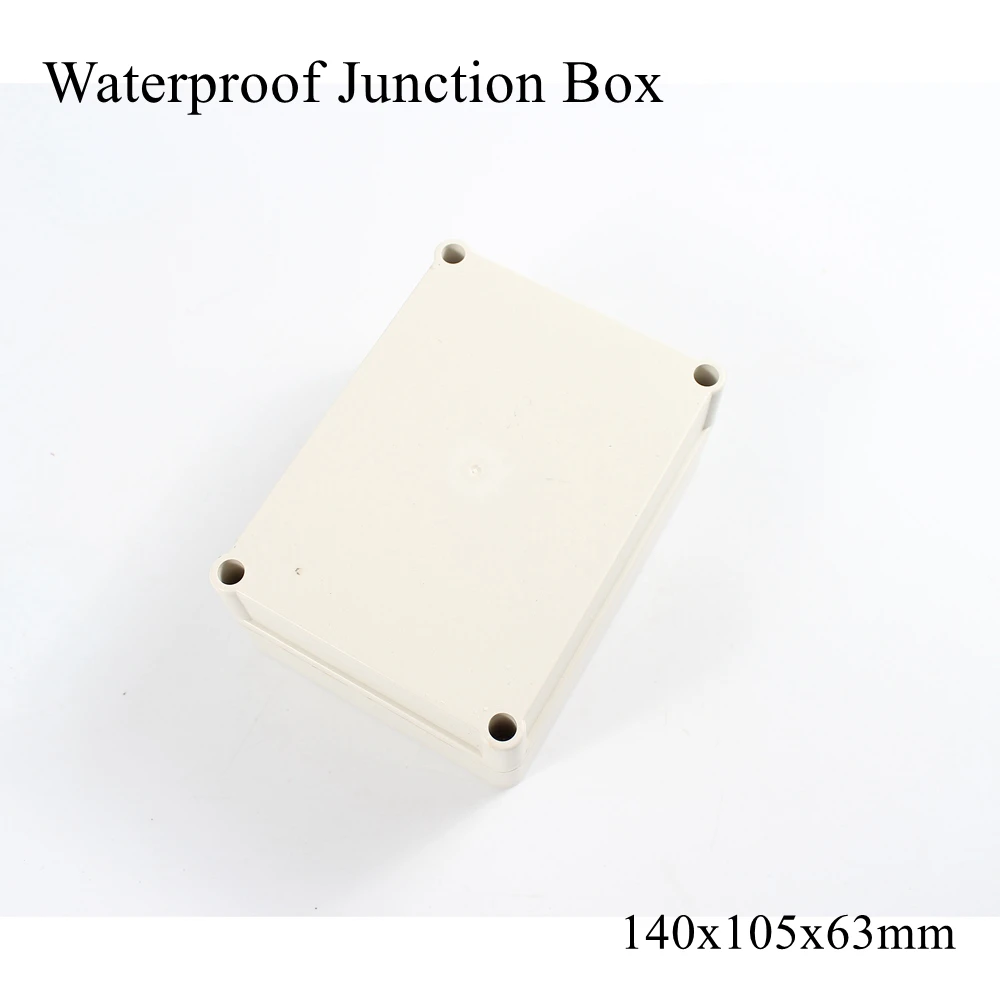 140x105x63mm Waterproof Plastic Enclosure Box Outdoor Cable Connection Junction Electrical Project Case ABS IP65 140*105*63mm