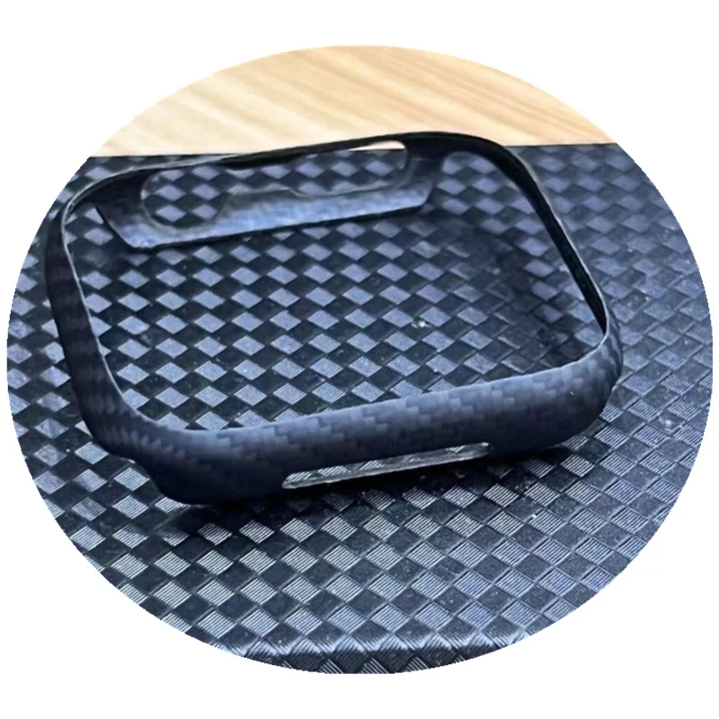 Genuine Real Carbon Fiber Matte Case, Bumper Frame Cover, 41mm, 45mm, Apple Watch Series 8, 7, 6, 5, 4