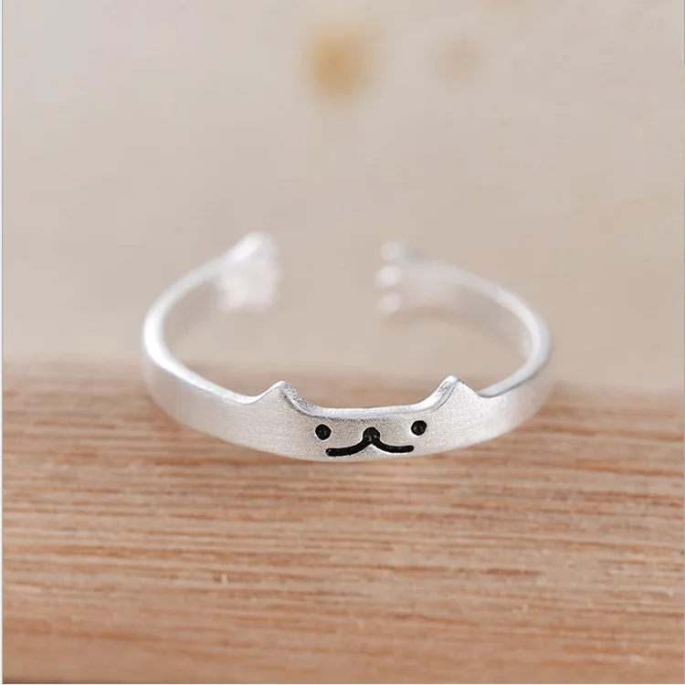 Romantic Trendy Charm Cat Rings For Women Men Boho Knuckle Party Rings Punk Cocktail Jewelry Girls Gift