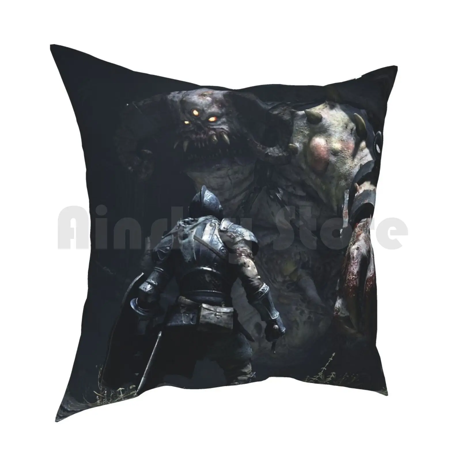 Demon'S Souls Pillow Case Printed Home Soft DIY Pillow cover Demons Souls Gaming From Software Bluepoint Games Rpg Ps5 Ps4