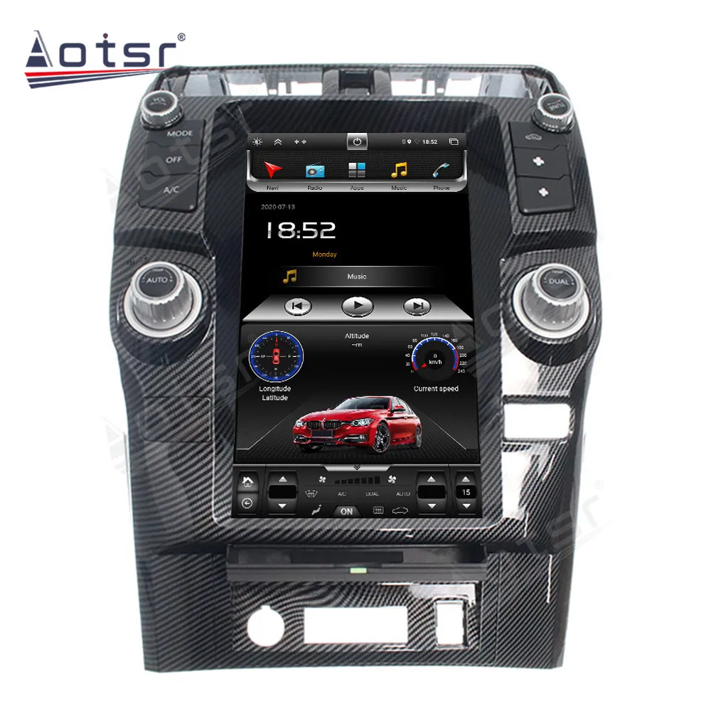 13.6 Inch Tesa- Screen Android For TOYOTA 4 Runner 2009 2010 2011 2012 2013 2014 2015-2019 GPS Navi Auto Stereo Radio Head Unit