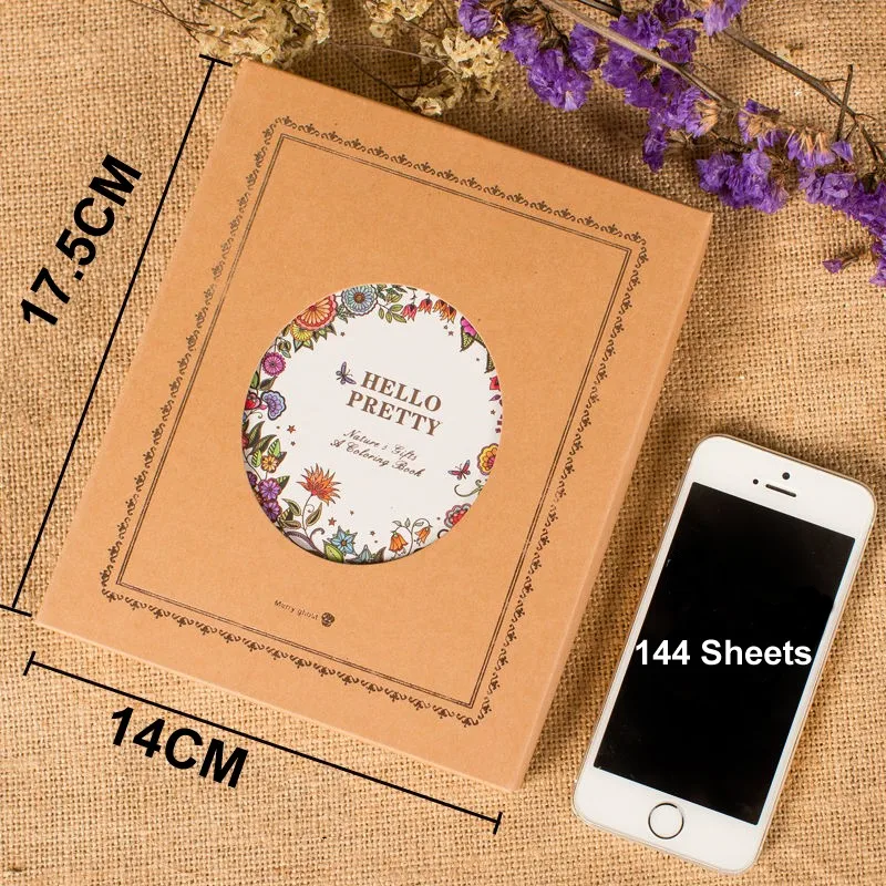 2024 New Secret Garden Series Pretty Flora A5 Diary Notebook And Journals Planner Agenda Sketchbook Gift Box Kawaii Stationery