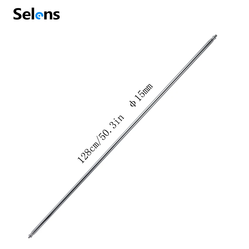 Selens 128cm Heavy Duty Stainless Steel Video Stand Grip Arm Crossbar For C-Light Stand