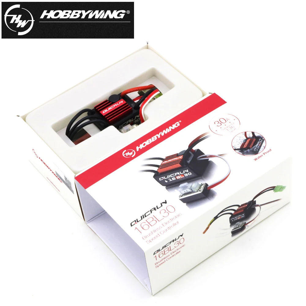 Hobbywing QuicRun 16BL30 8BL150 10BL120 10BL60 2-6S Brushless Sensorless/ Sensored Waterproof ESC For RC Touring Car Buggies Toy