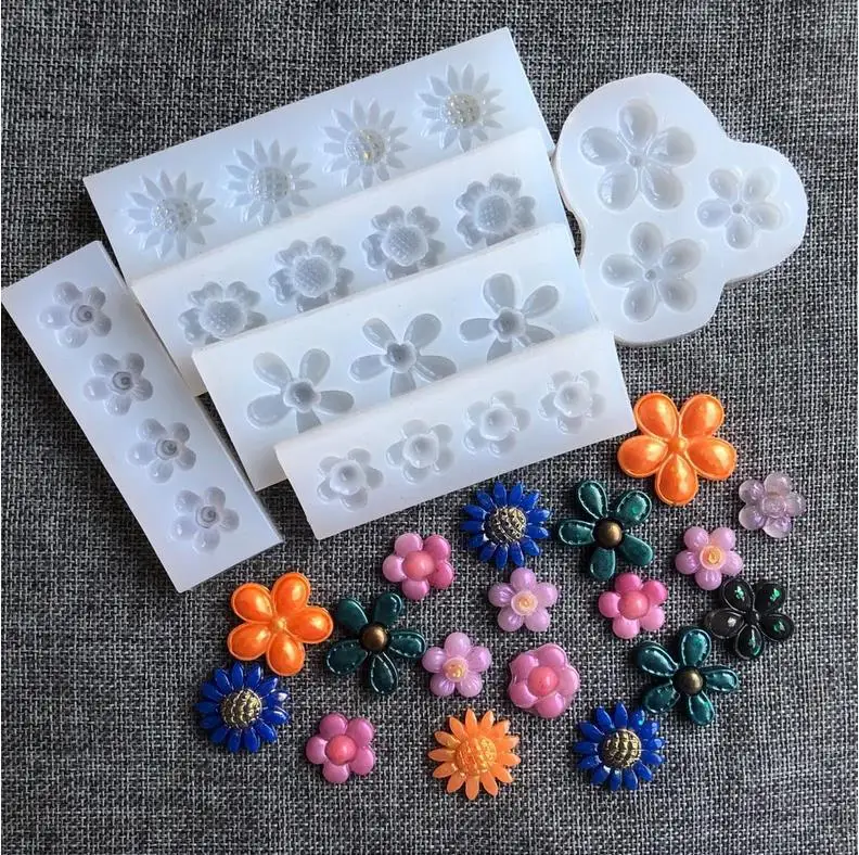 Flower Series UV Resin Molds Jewelry Accessories Jewelry Tools Handcraft Resin Moulds