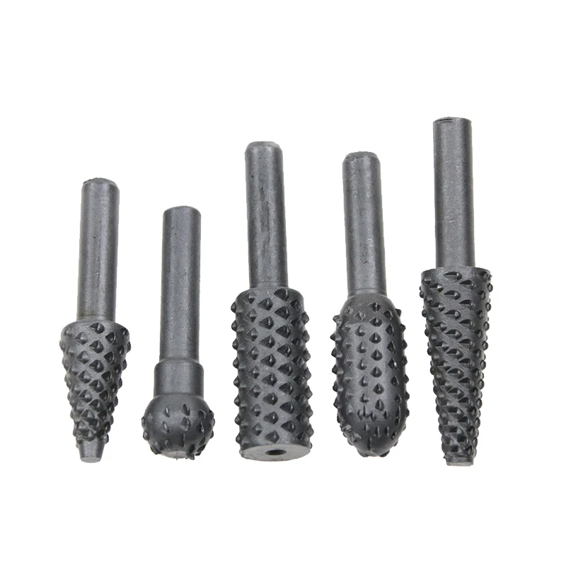 5pcs Steel Rotary Rasp File 1/4\