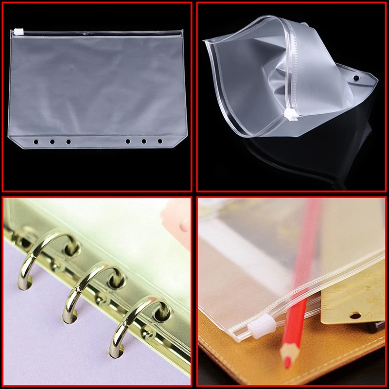 3/4 A5 A6 A7 Không Mùi Khóa Kéo Sách Giấy Tập Tin Thư Mục Tài Liệu Túi Hình Chữ Nhật Hồ Sơ Sản Phẩm túi Thư Mục Văn Phòng Đồ Dùng Học Tập