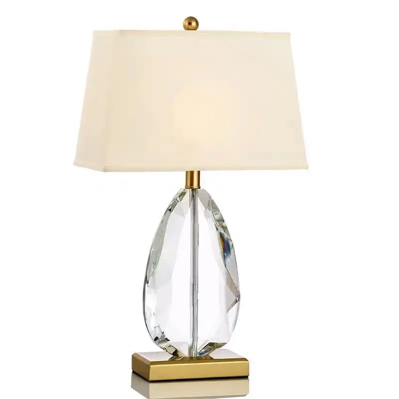 American Simple Heart-Shaped Egyptian Crystal Lighting Modern Fashion Board Room Soft Bedroom Bedside Table Lamp