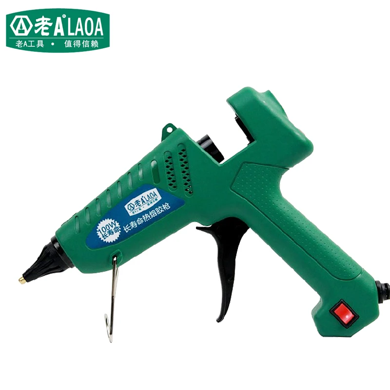 LAOA 25W/60W/100W/150W Hot Melt Glue Gun Professional pistolet a colle Mini For Metal/Wood Working Stick Paper Hairpin PU Flower